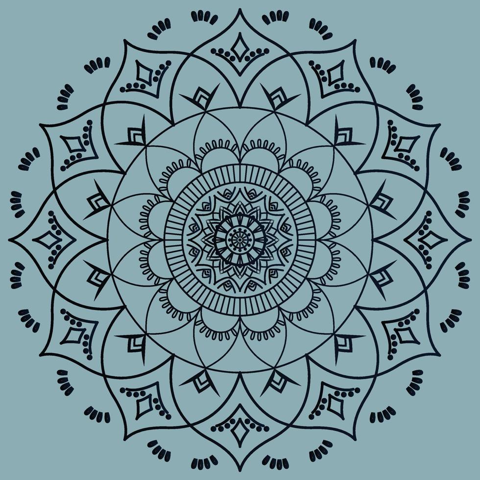 motif floral élégant, mandala ornemental de luxe, arrière-plan arabe réaliste, concept de mandala arabe traditionnel. yoga, luxe, arabesque, royal, islamique, mandala, arrière-plan, indien, turcs. vecteur