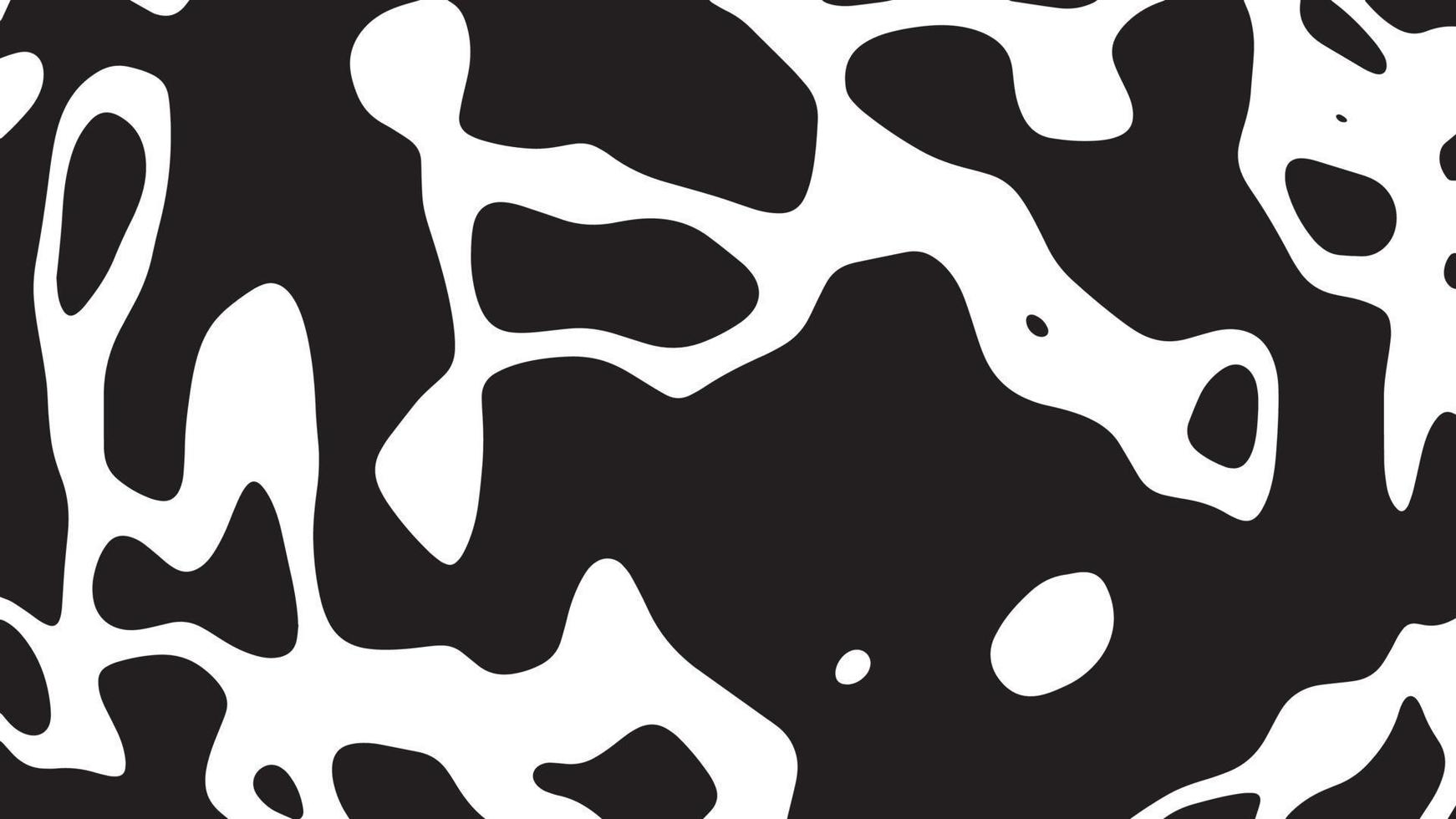 motif de vache noir et blanc texture de peau d'animal vecteur
