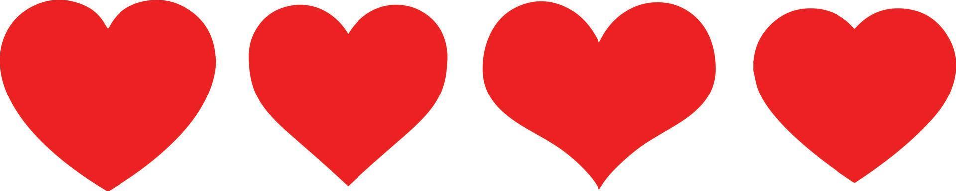 symbole du coeur. icône de coeur. logo en forme. les amoureux, romance, valentines, valentin, romantique, concept, carte, mariage, deux, journée, variété, affection, bonheur vecteur