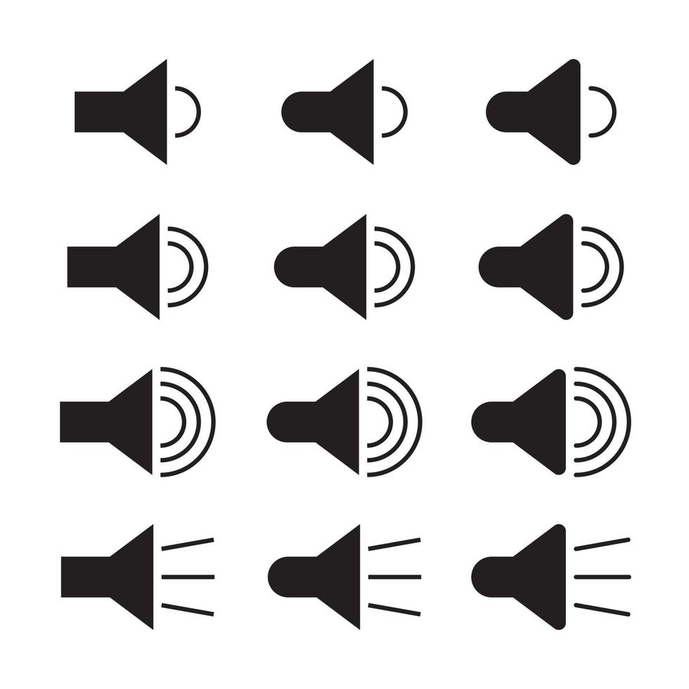 icône de jeu de vecteurs de haut-parleur. illustration pour fond blanc de couleur noire simple vecteur. vecteur