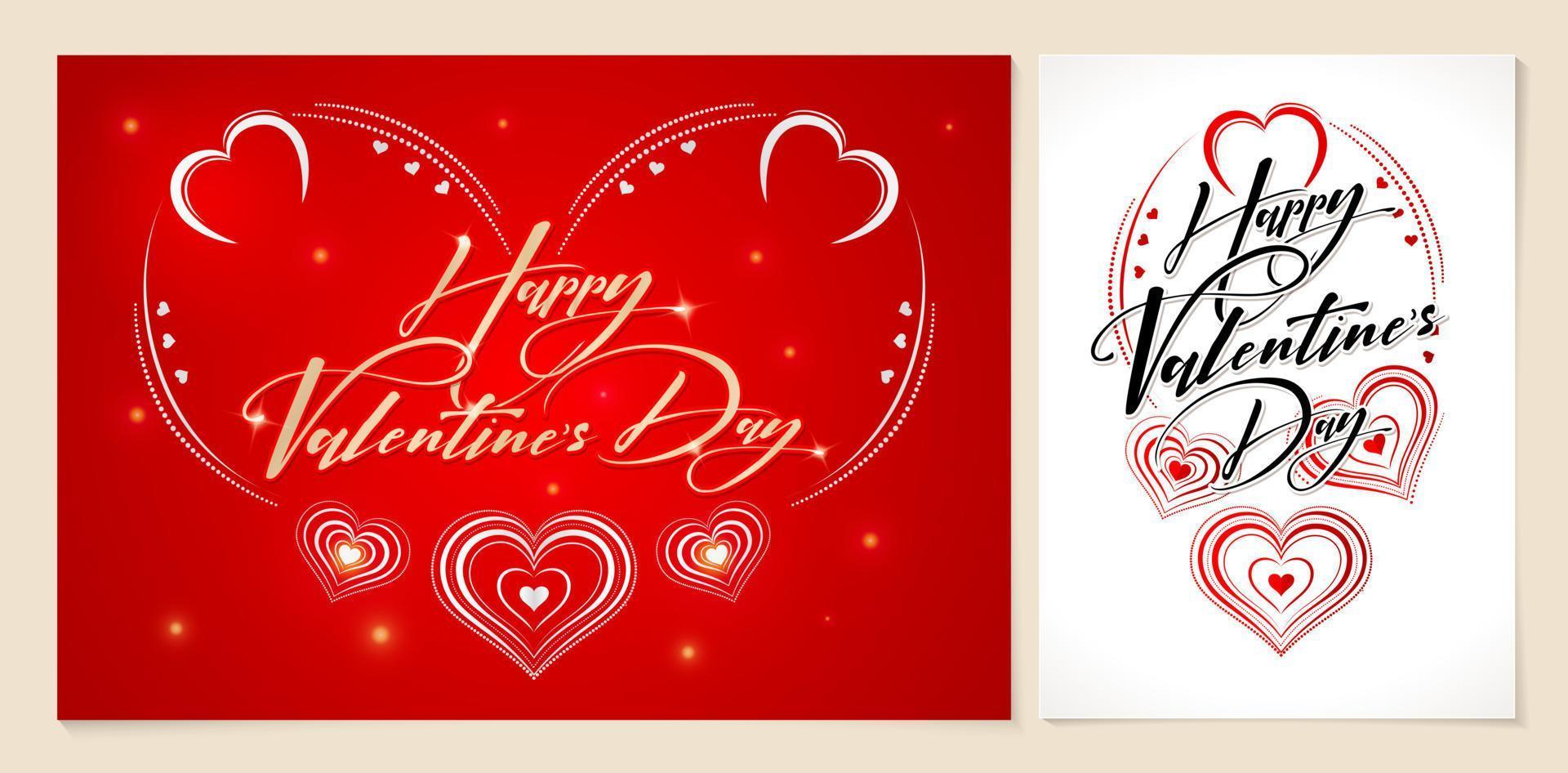 carte de Saint Valentin heureuse, illustration d'une forme de coeur ou d'un symbole d'amour, applicable pour la carte de voeux, la célébration de la Saint-Valentin d'invitation, le papier typographique et l'impression, la bannière et l'arrière-plan de l'affiche vecteur