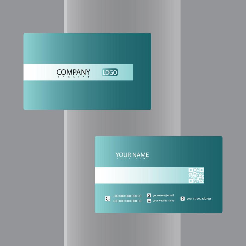 modèle de carte de visite dégradé moderne conception de carte de visite de luxe à usage professionnel vecteur