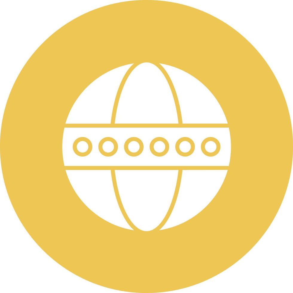 icône de fond de cercle de glyphe de boule de cirque vecteur