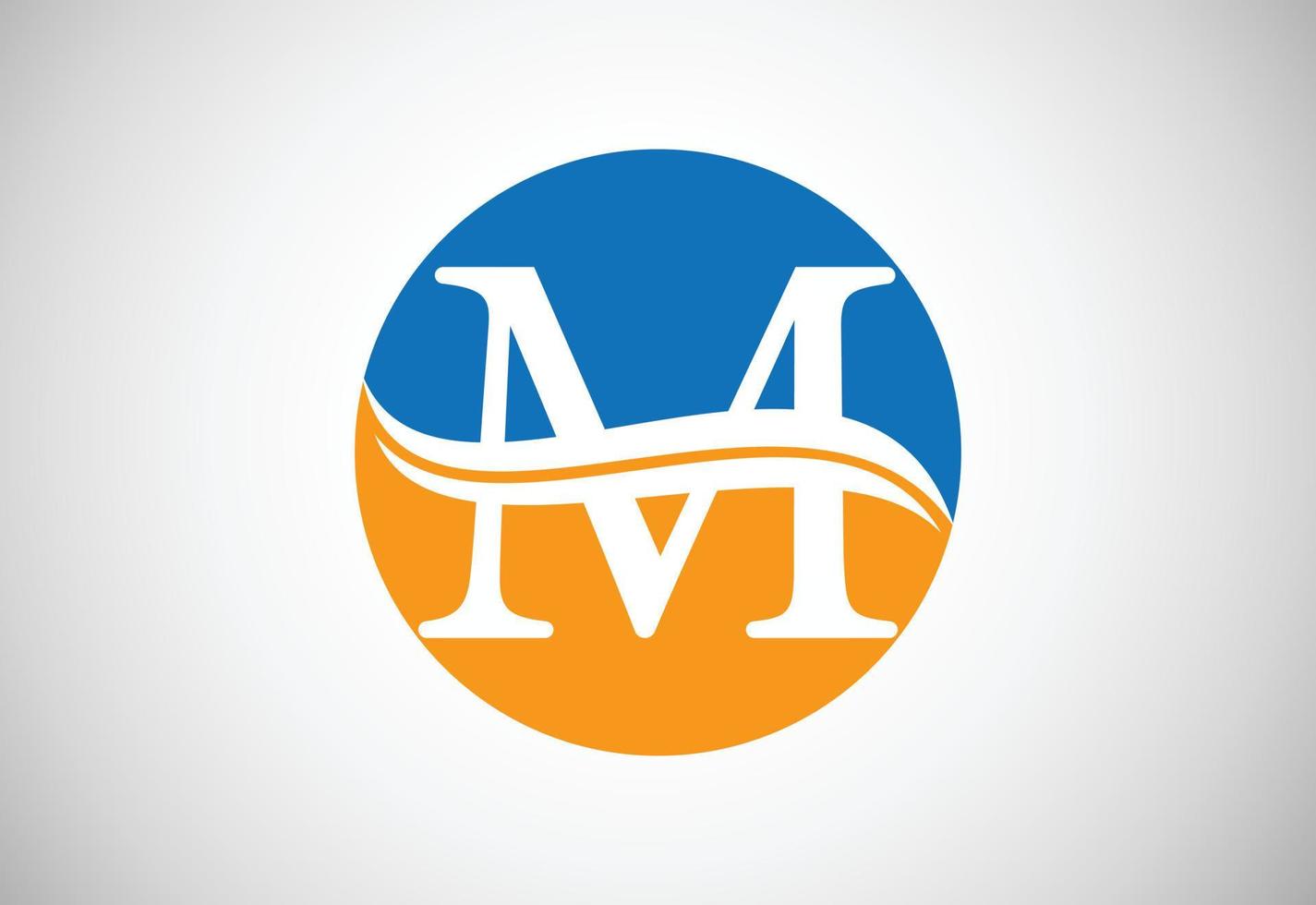 modèle de conception de logo lettre m, illustration vectorielle vecteur
