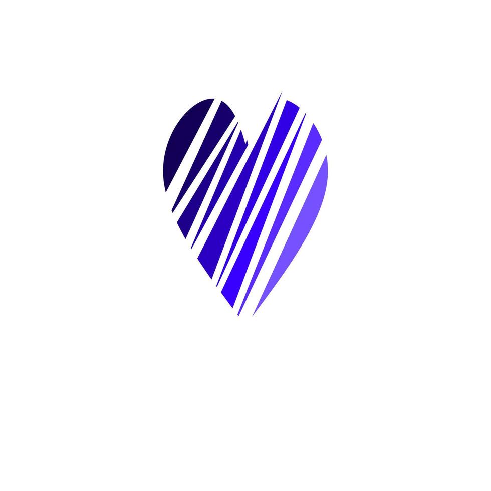 conception d'icône d'amour, icône simple avec concept d'élégance, parfaite pour le symbole de la Saint-Valentin ou votre logo d'entreprise vecteur