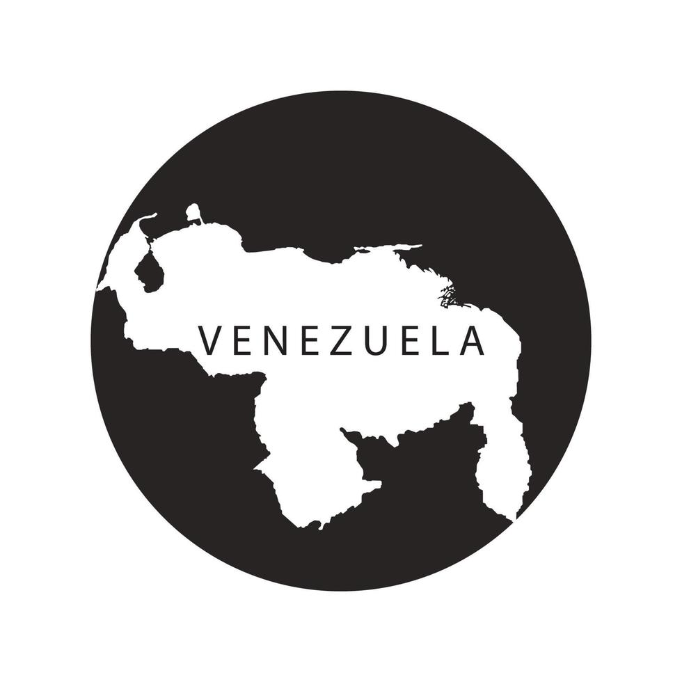 icône de la carte du venezuela vecteur