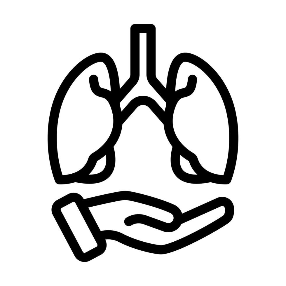 conception d'icône de don d'organes vecteur