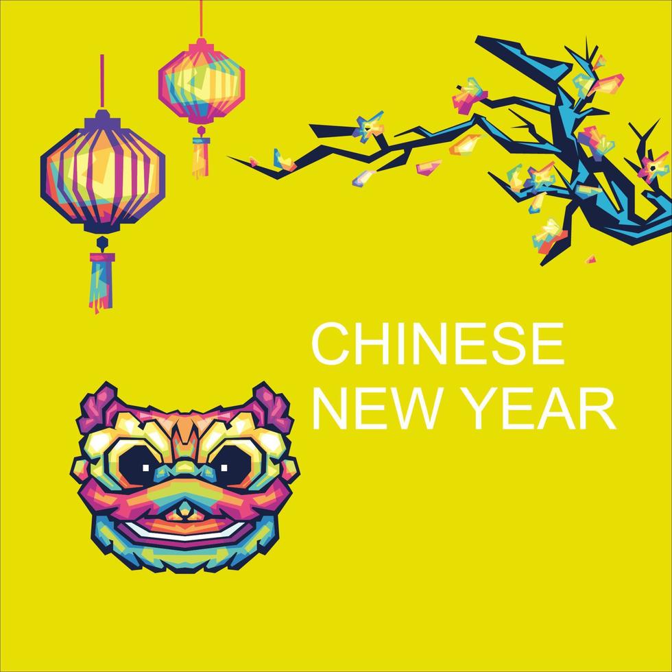 nouvel an chinois wpap vecteur