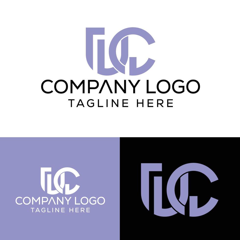 impressioninitiale lettre uc logo conception monogramme créatif moderne signe symbole icône vecteur