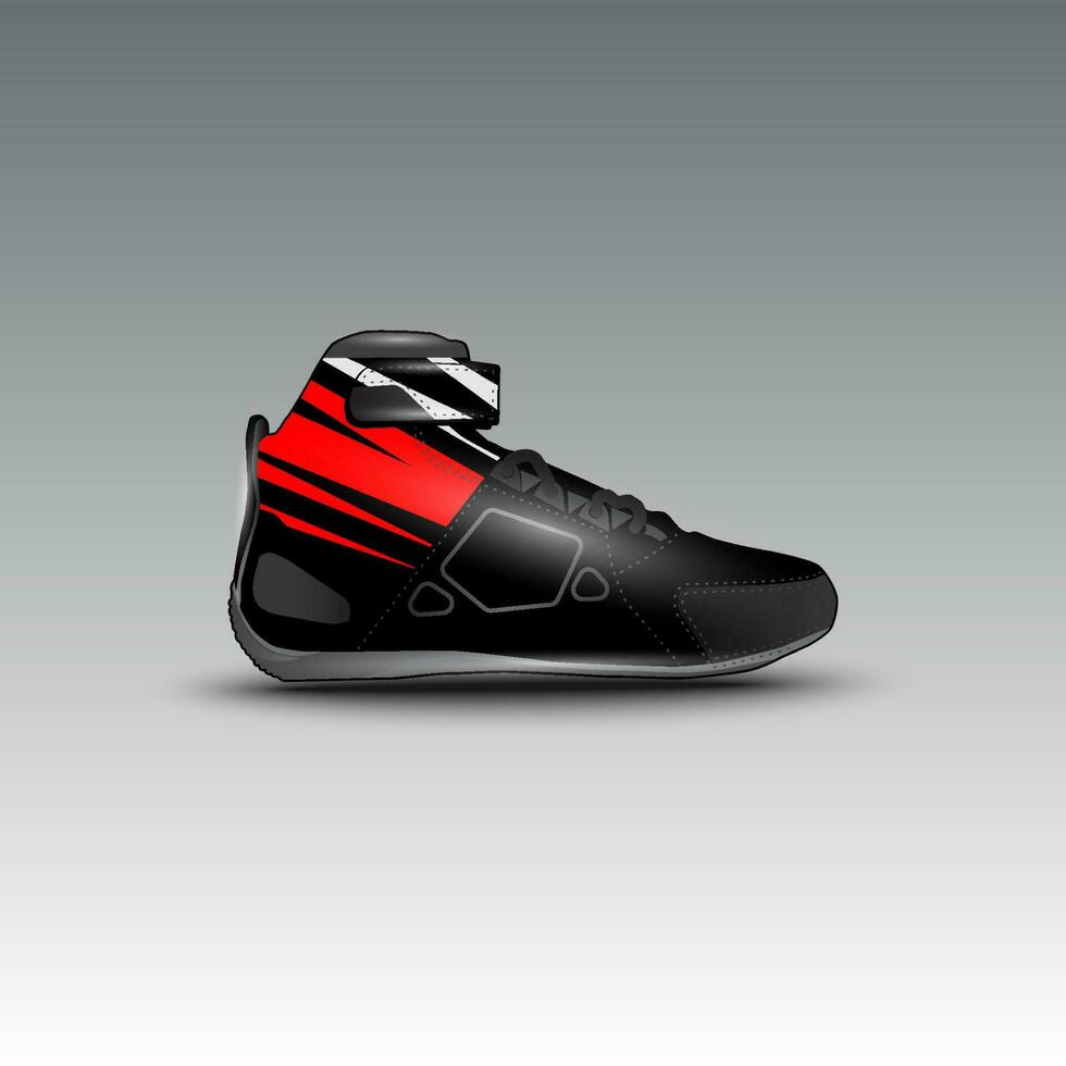 conception de chaussures de course de dragsters avec motif vectoriel de course gravis