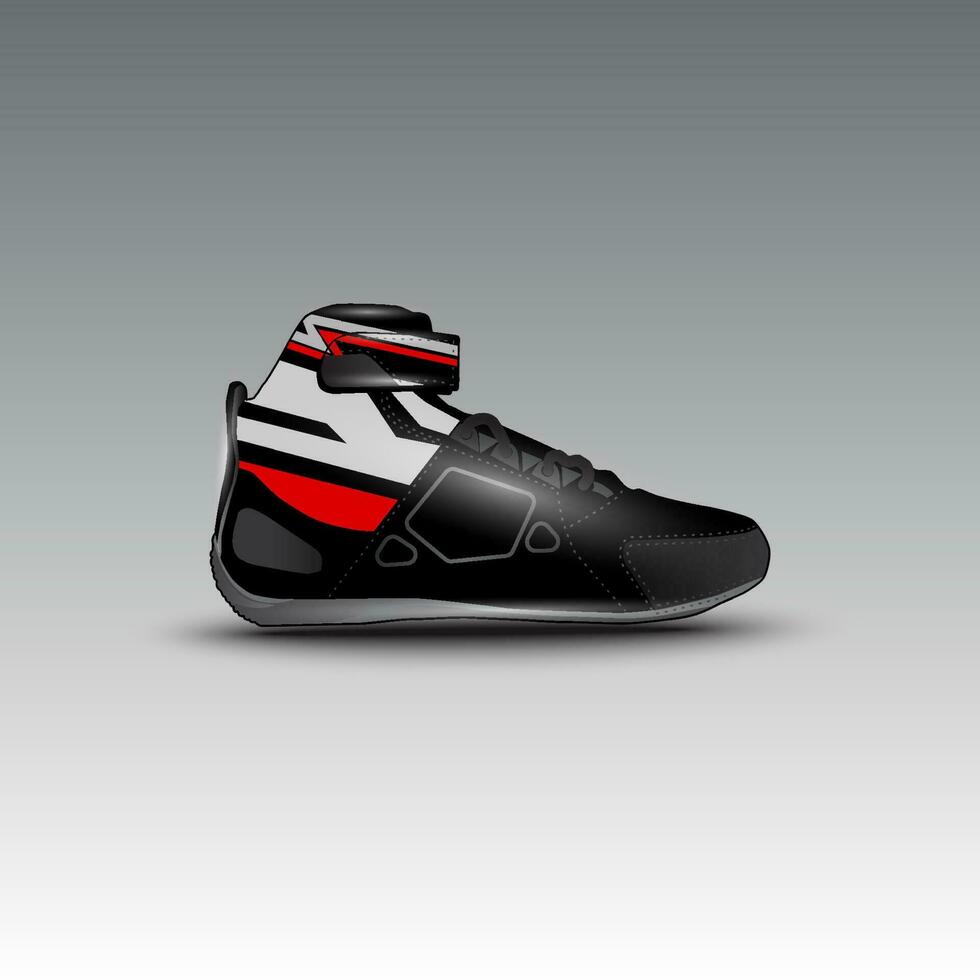 conception de chaussures de course de dragsters avec motif vectoriel de course gravis
