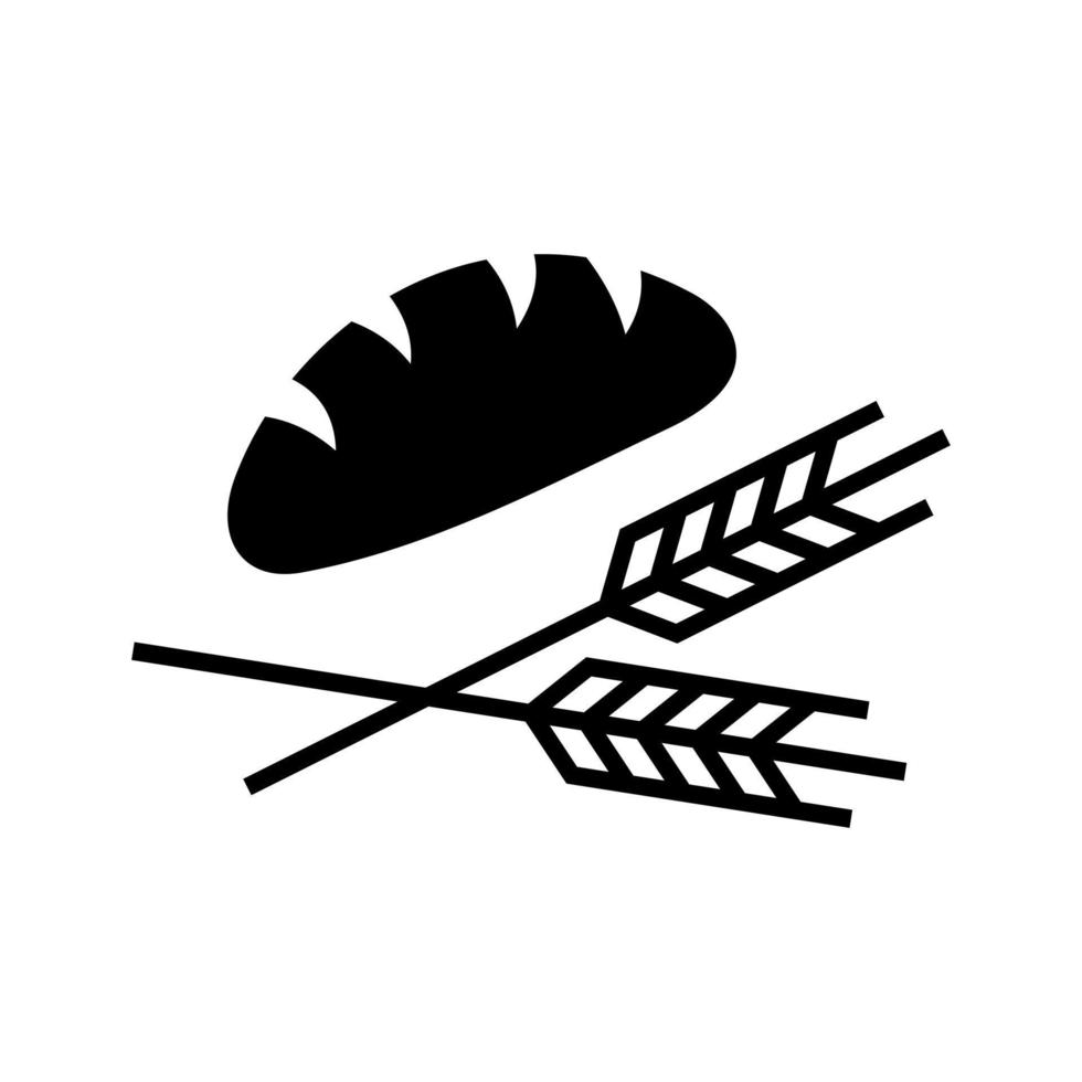 logo pain et blé vecteur