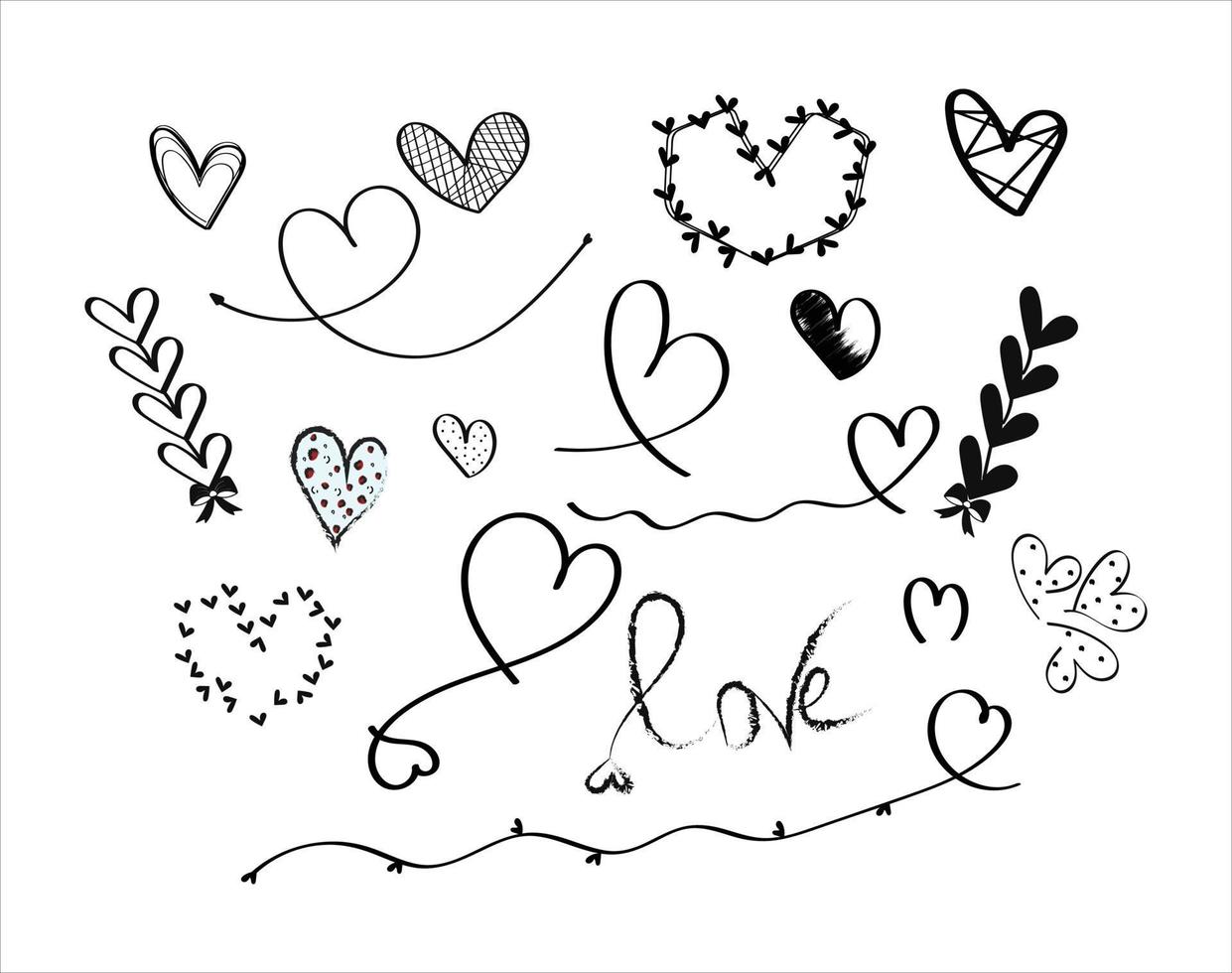 prvalentine, coeur, amour vector clip artand doodle art designint