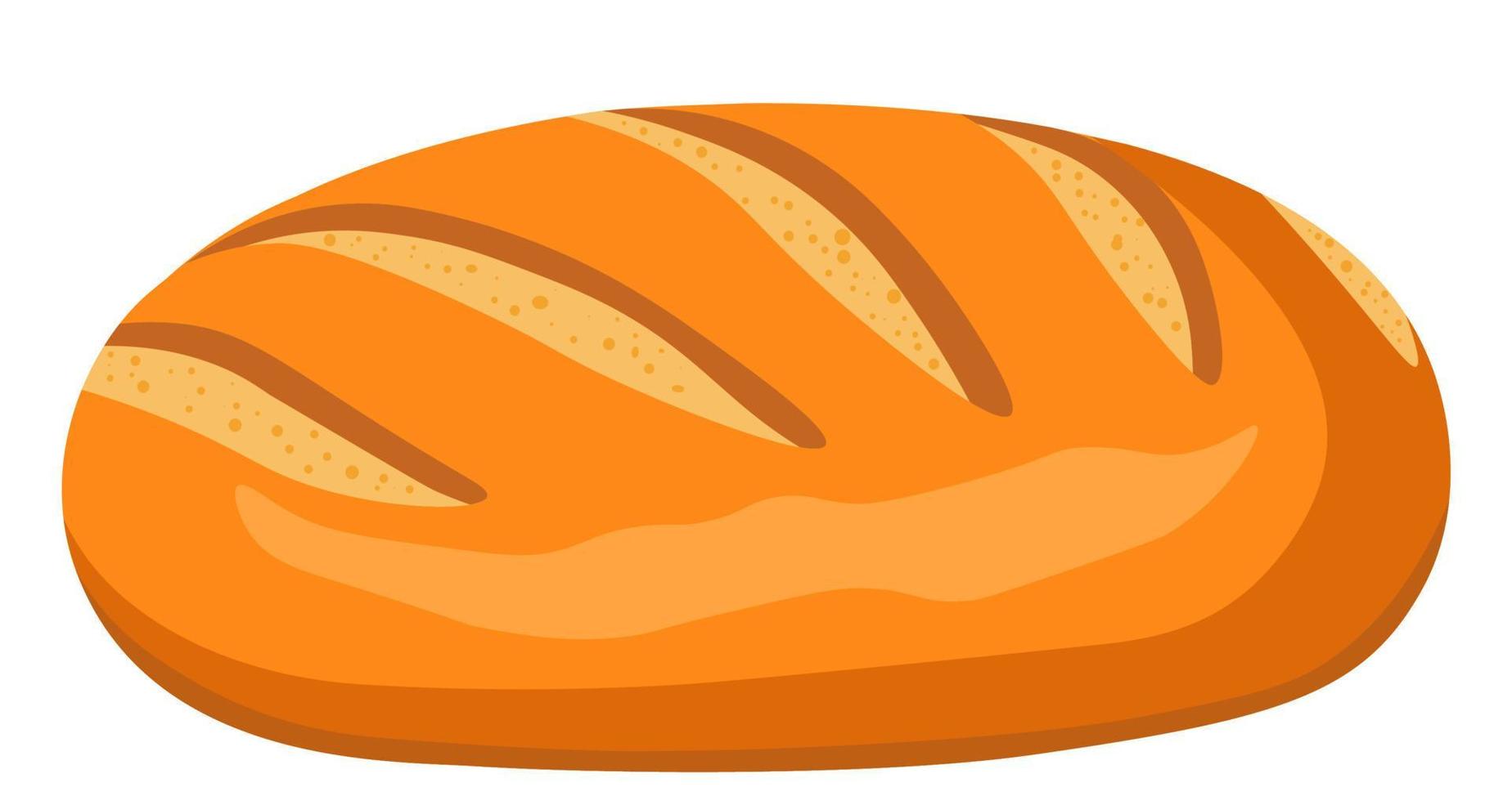 miche de pain fraîchement cuite, pâtisserie et nutrition vecteur