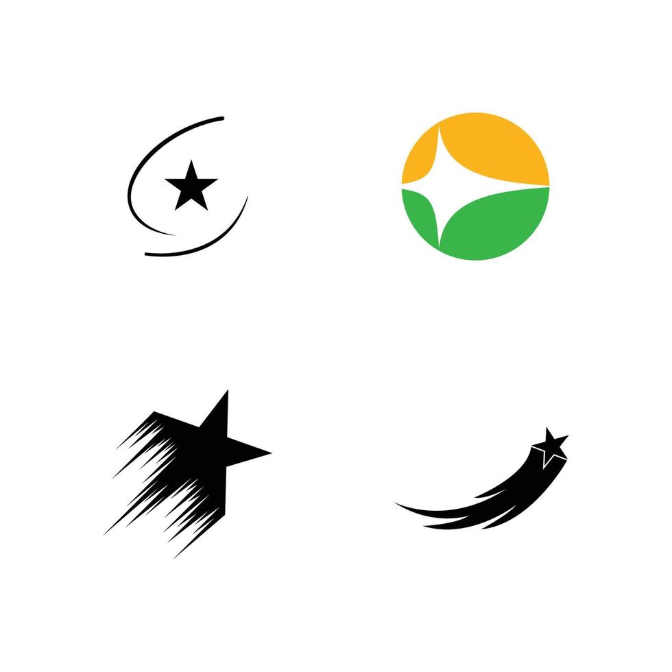 conception d'illustration de logo étoile simple et tendance vecteur