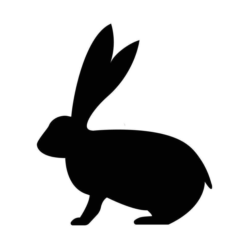 modèle de vecteur de logo de lapin simple et élégant