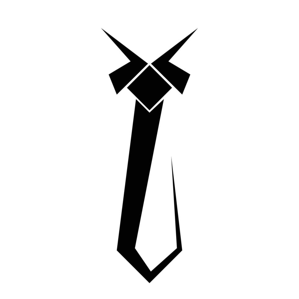 modèle de vecteur de logo de cravate simple