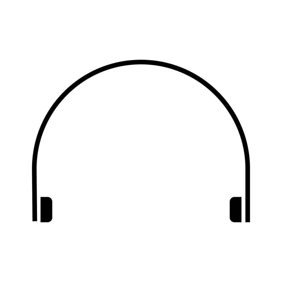 icône du logo du casque vecteur