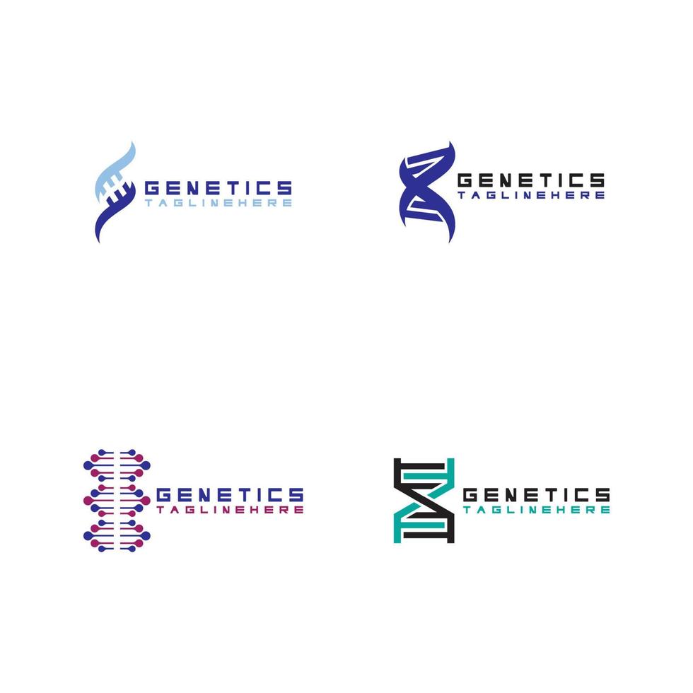 modèle de conception de logo vectoriel adn.logotype médical moderne.symbole d'icône de science de laboratoire.vecteur de signe de pharmacologie coloré