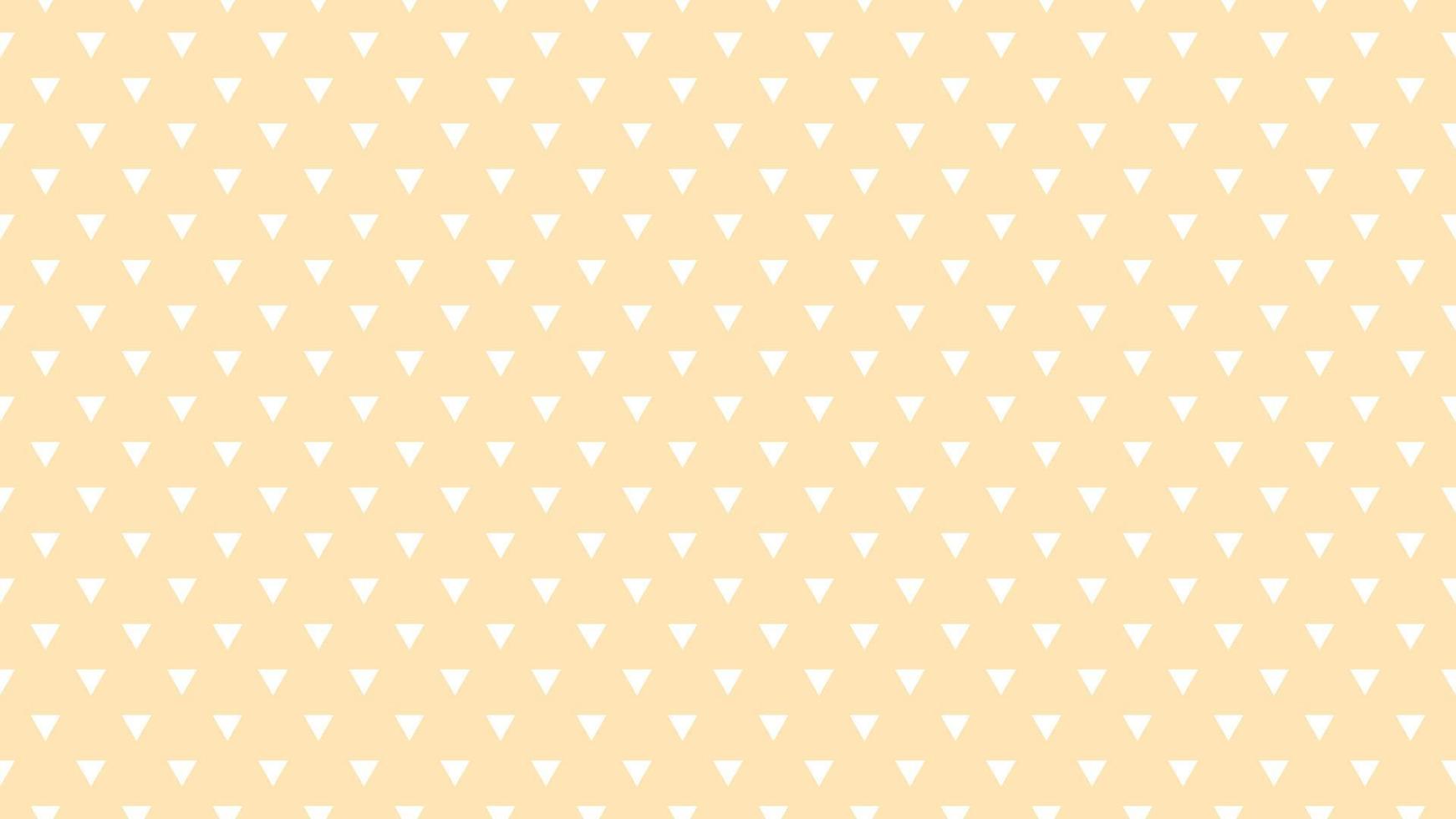 triangles de couleur blanche sur fond jaune mocassin vecteur