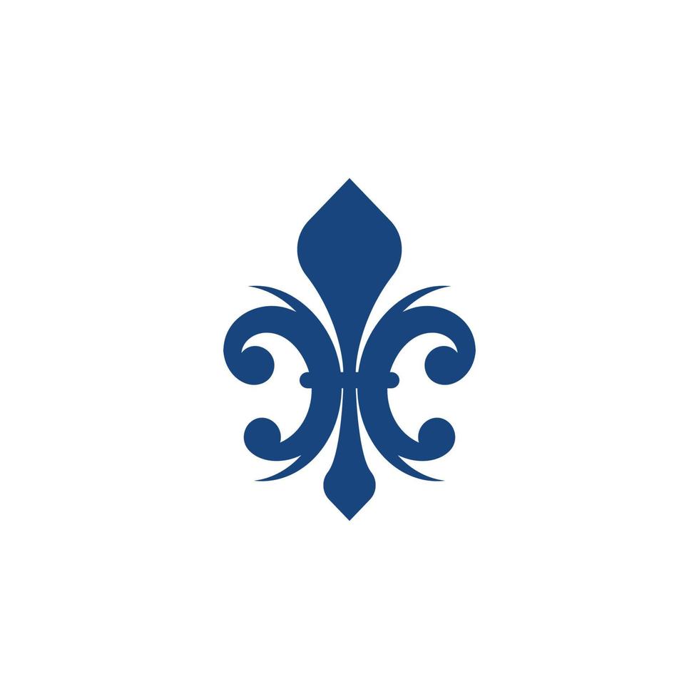 conception d'icône de vecteur de fleur de lis