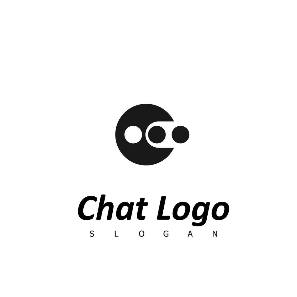 chat parler logo social vecteur