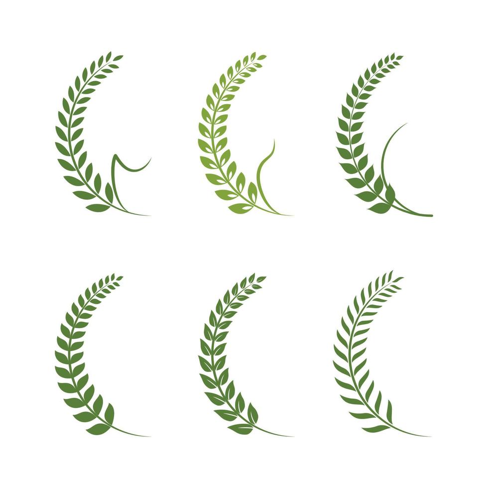 logos de l'écologie des feuilles d'arbre vert vecteur