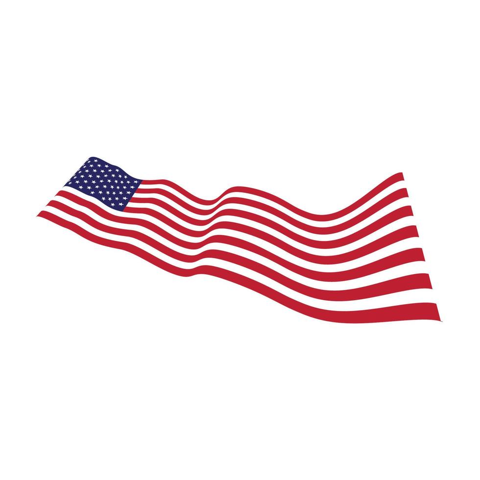 drapeau américain vecteur icône illustration