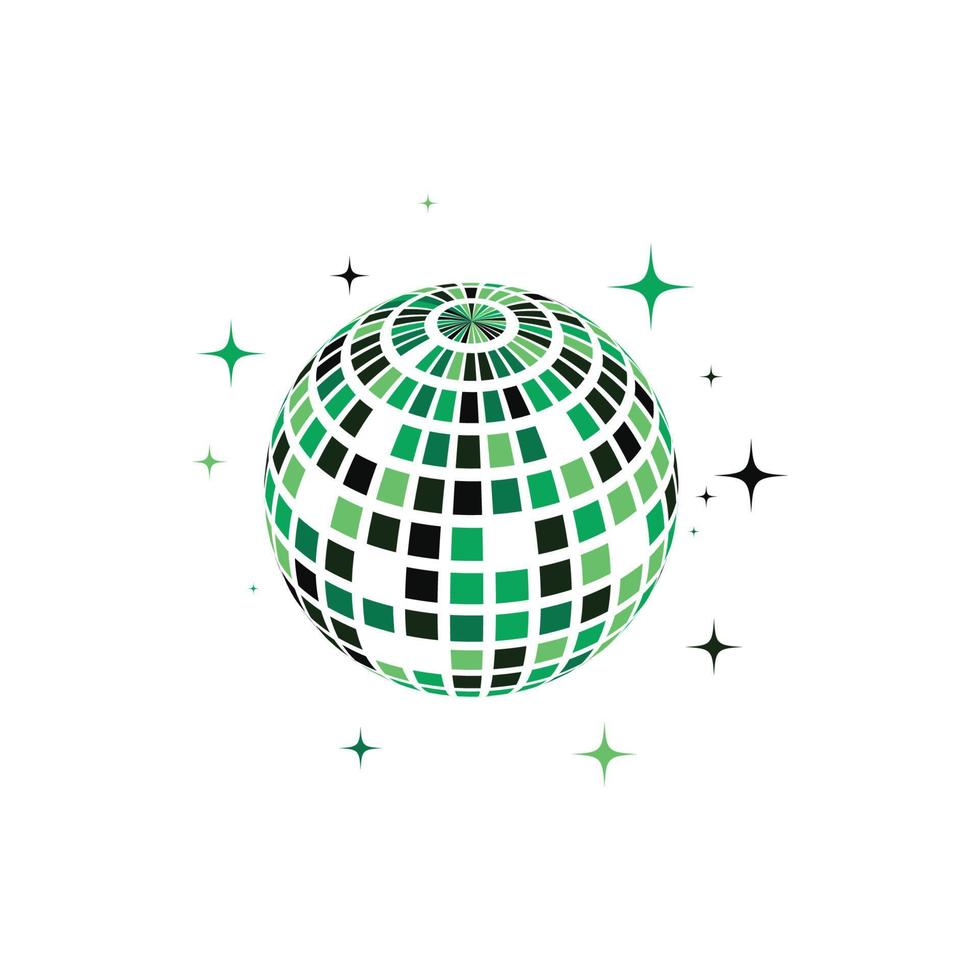 illustration d'icône vecteur boule disco