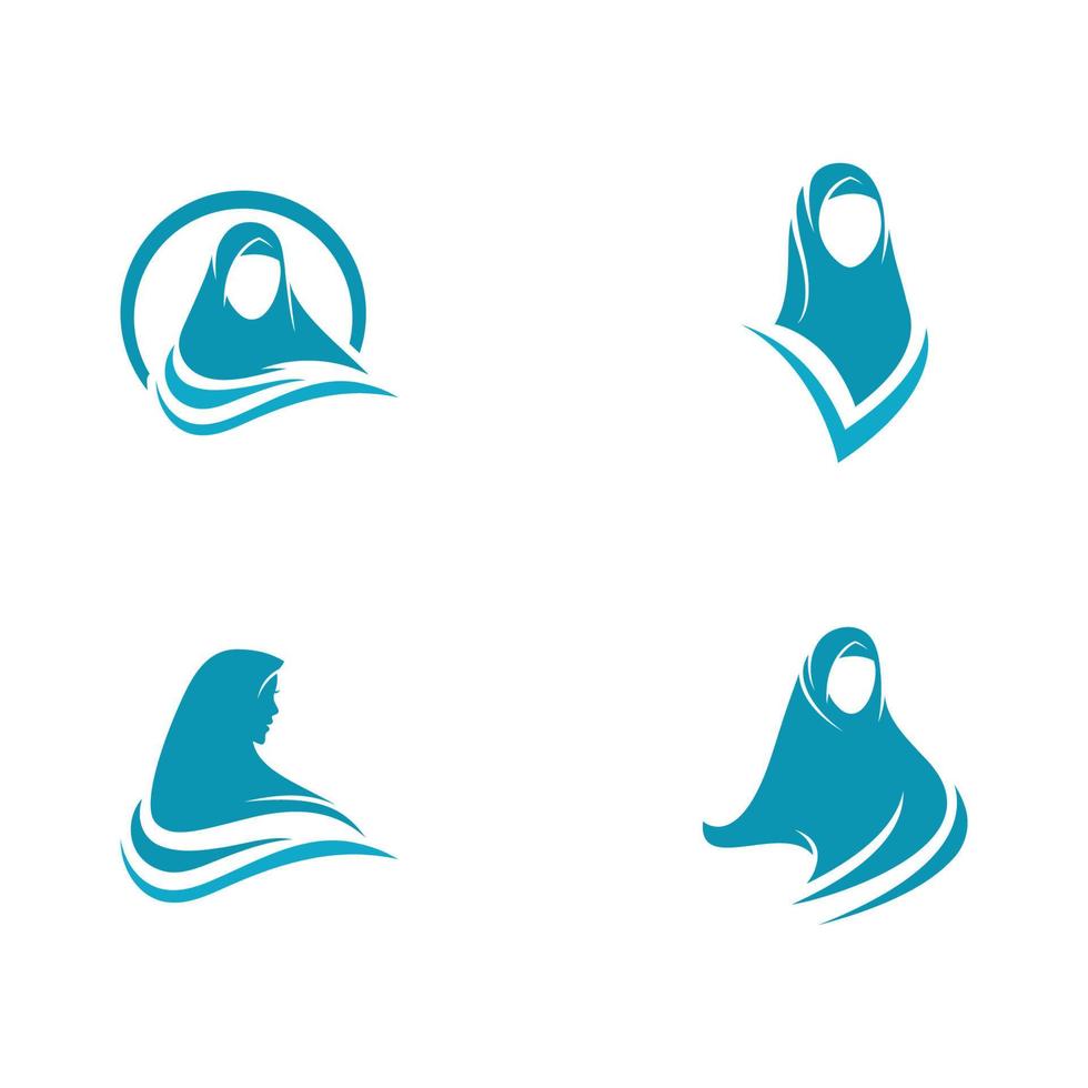 illustration vectorielle hijab musulman vecteur