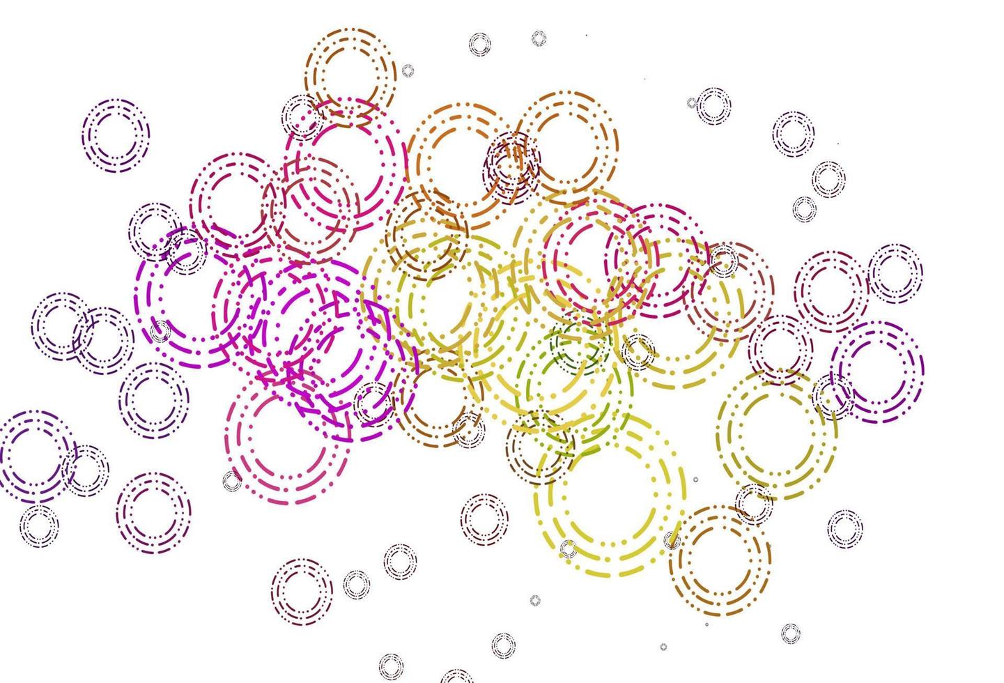 texture vectorielle multicolore légère et arc-en-ciel avec des disques. vecteur