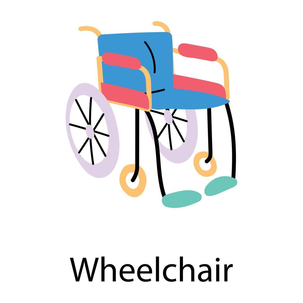 concepts de fauteuil roulant à la mode vecteur