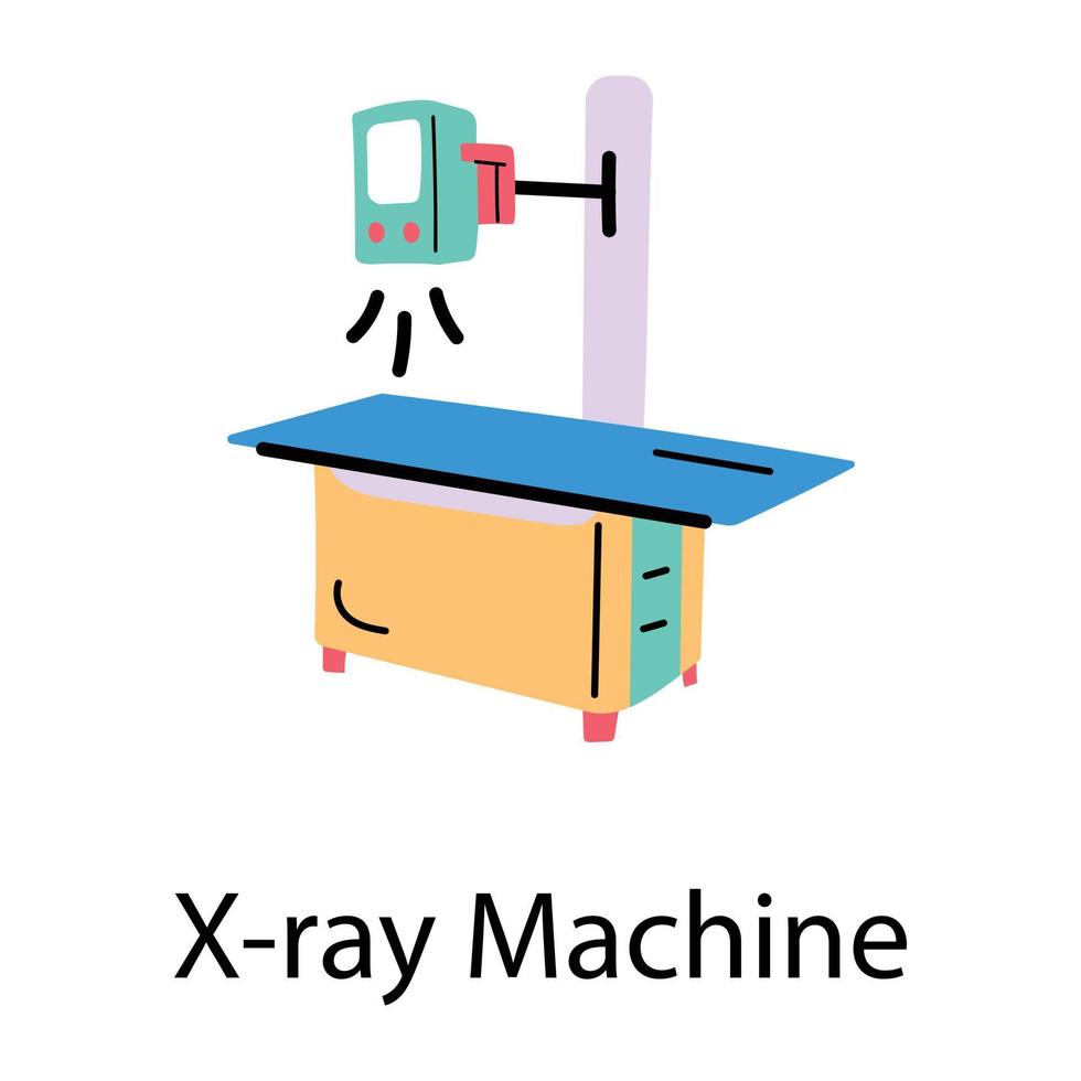 machine à rayons-X vecteur