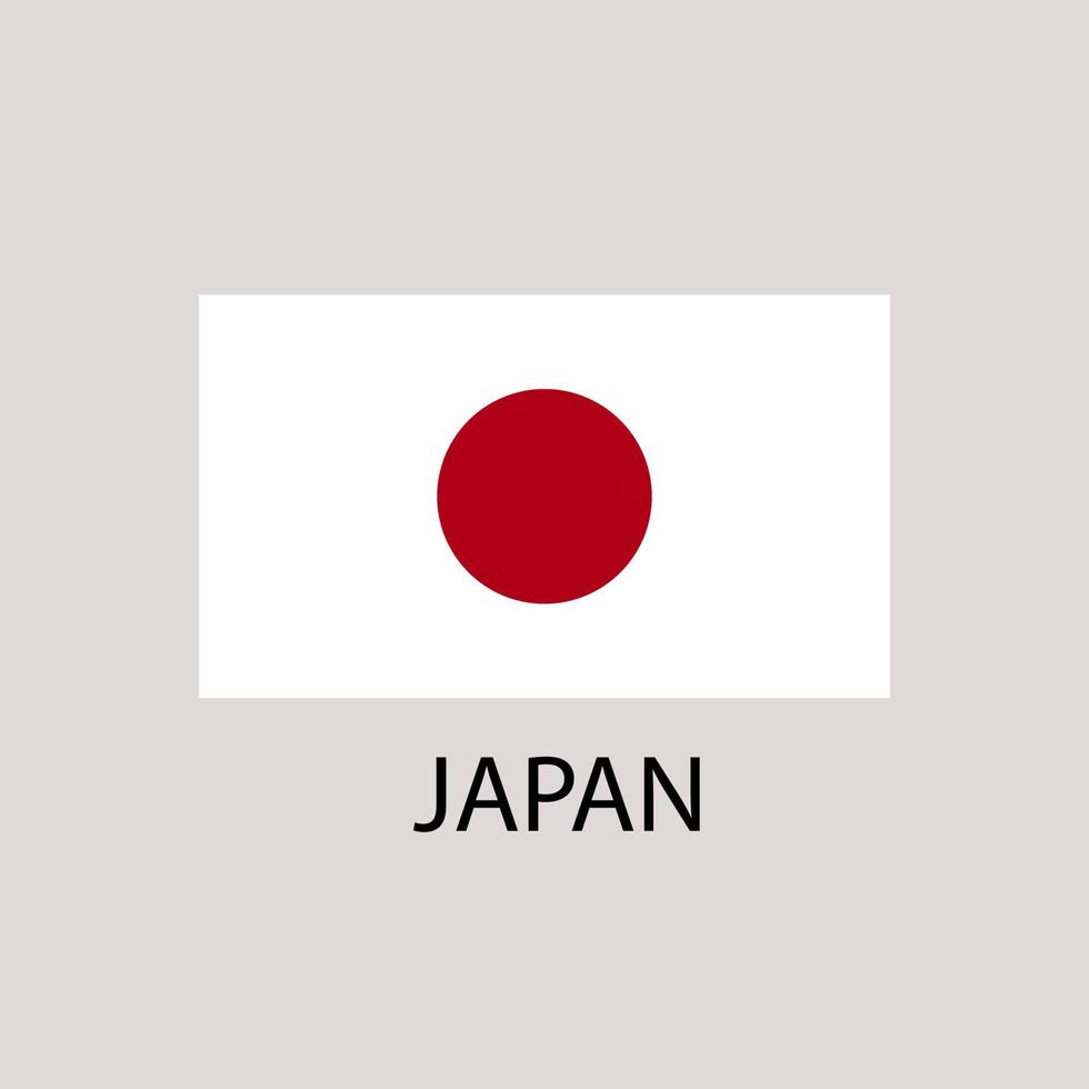 drapeau et carte du pays du japon. vecteurs vecteur