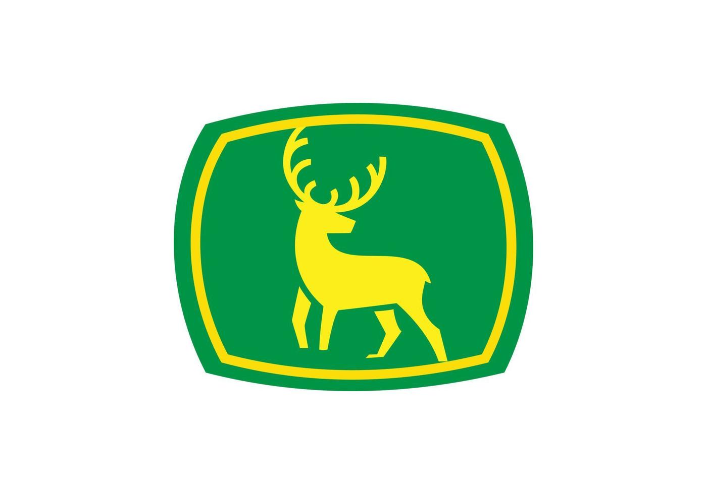 ceci est une conception de logo de cerf vecteur