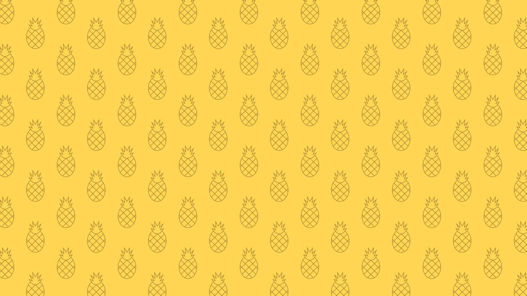 illustration vectorielle de conception de fond motif ananas. conception de fond d'ananas, art mural. vecteur de conception de modèle.