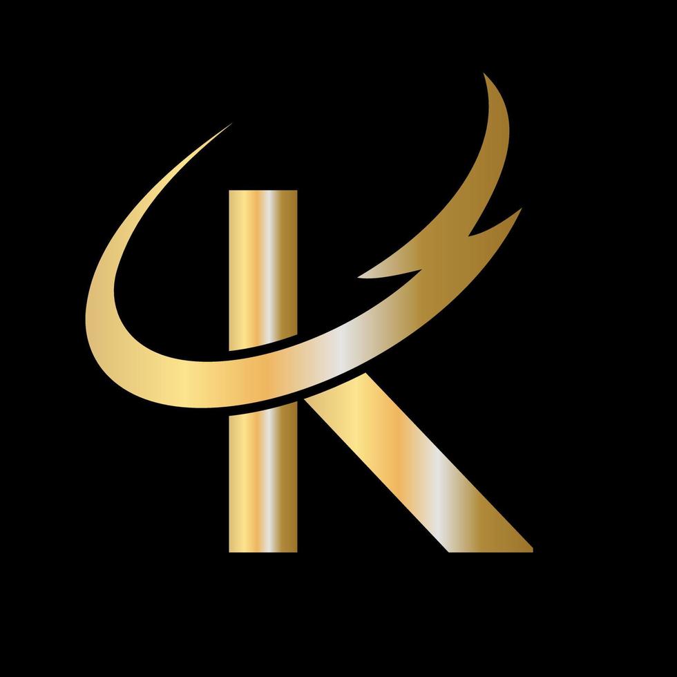 modèle de conception de logo monogramme k lettre vecteur