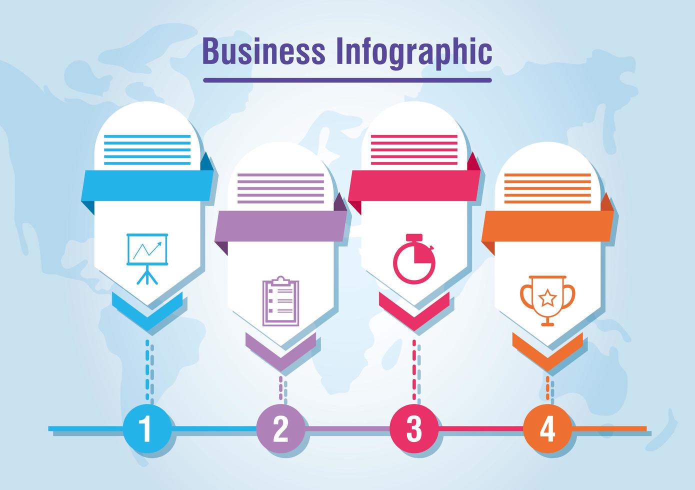 bannière de présentation ou infographie entreprise et entreprise vecteur