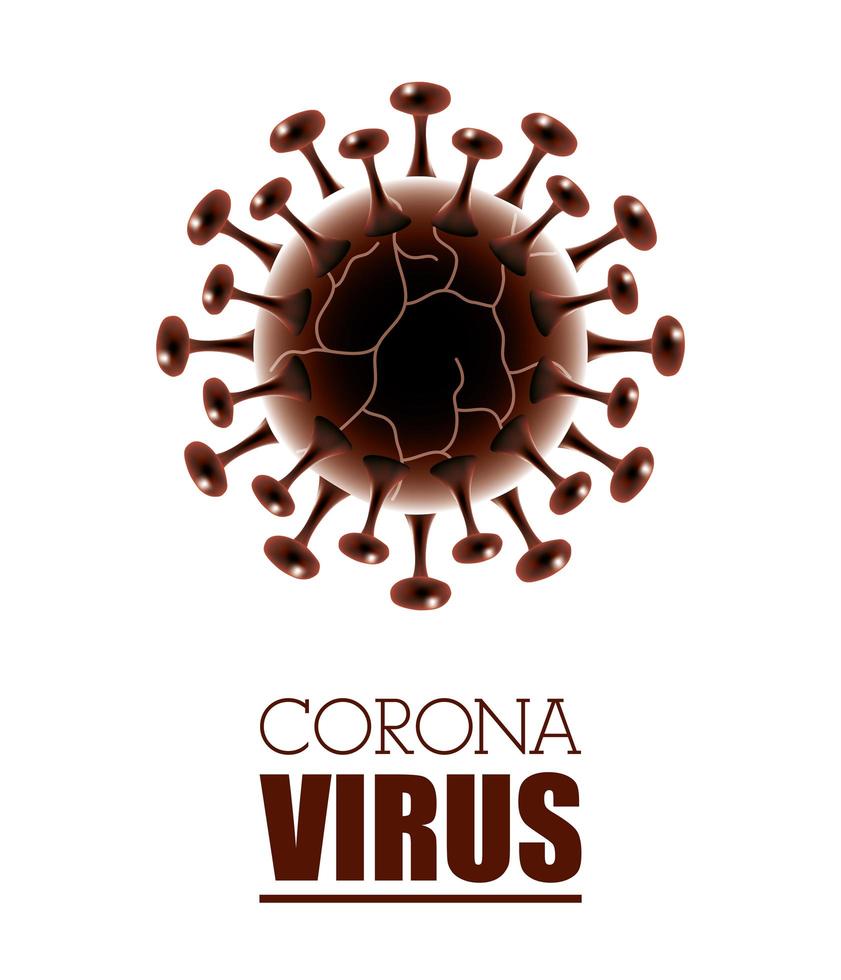 fond de bannière blanche scientifique coronavirus vecteur