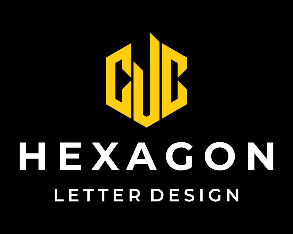 création de logo de l'industrie du monogramme de la lettre cjc. vecteur