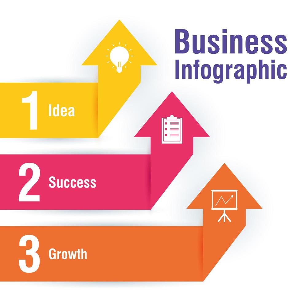 bannière de présentation ou infographie entreprise et entreprise vecteur