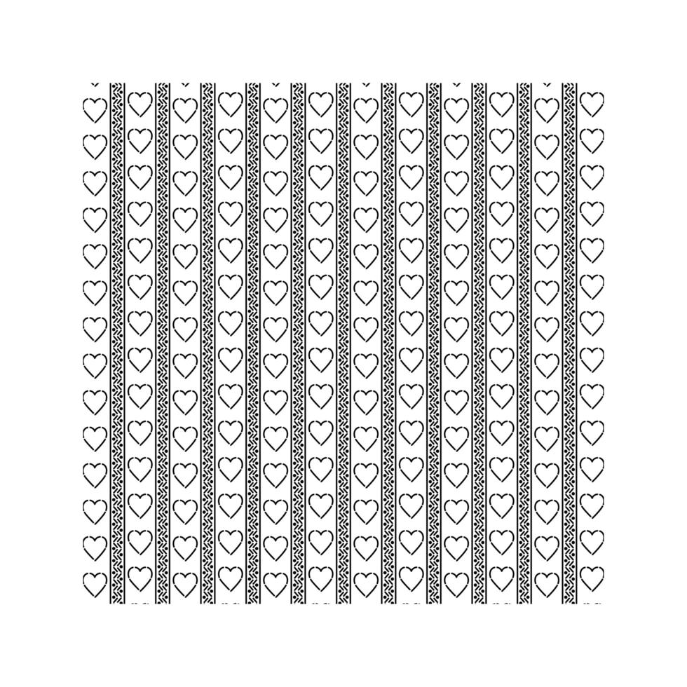 motif d & # 39; icônes coeur mexicain sur fond blanc vecteur