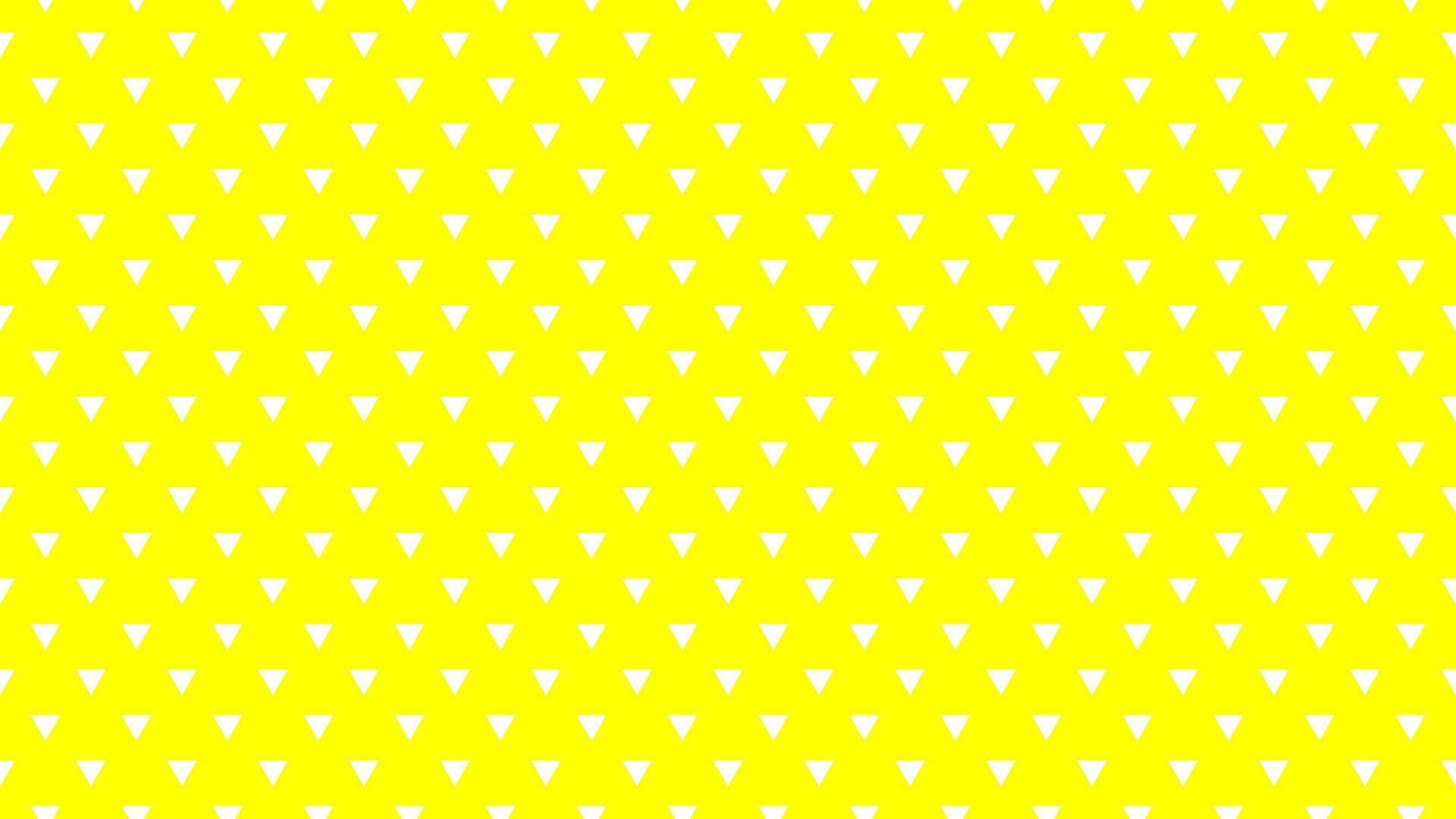 triangles de couleur blanche sur fond jaune vecteur