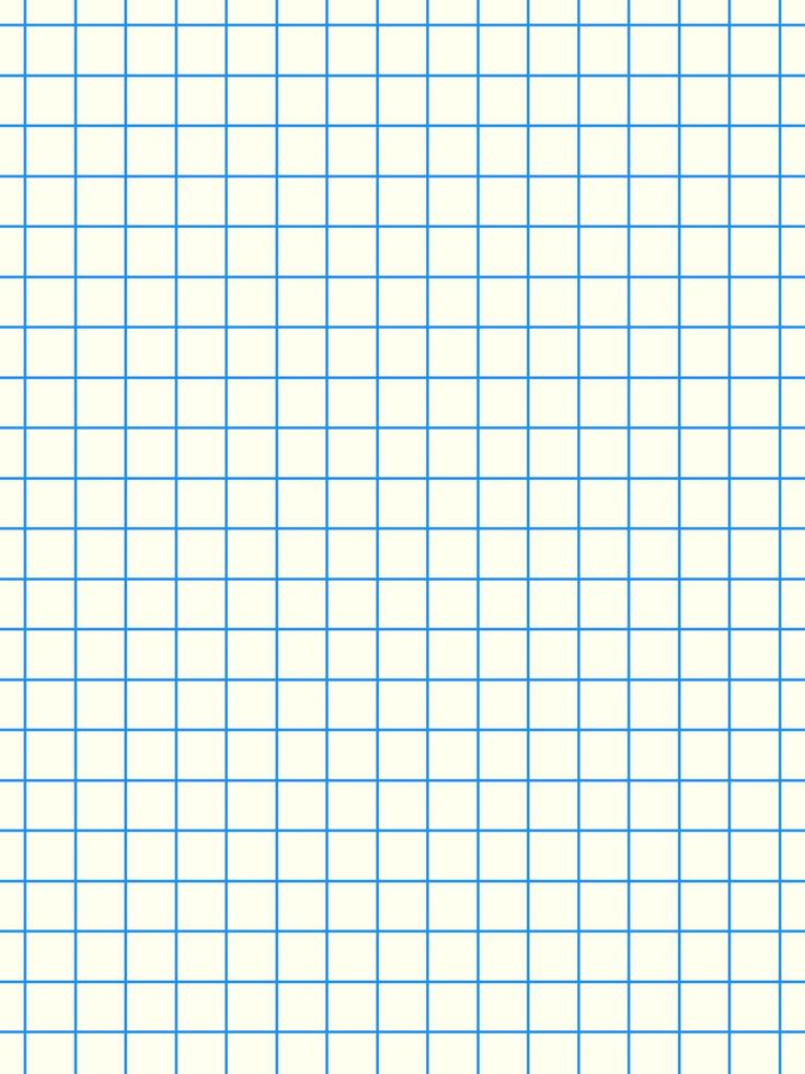 Papier millimétré de couleur bleu sur fond blanc vecteur