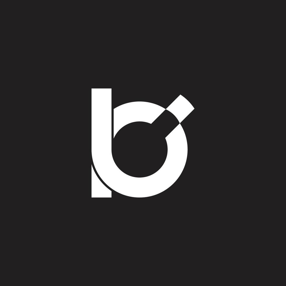 lettre bc motion objet géométrique logo simple vecteur