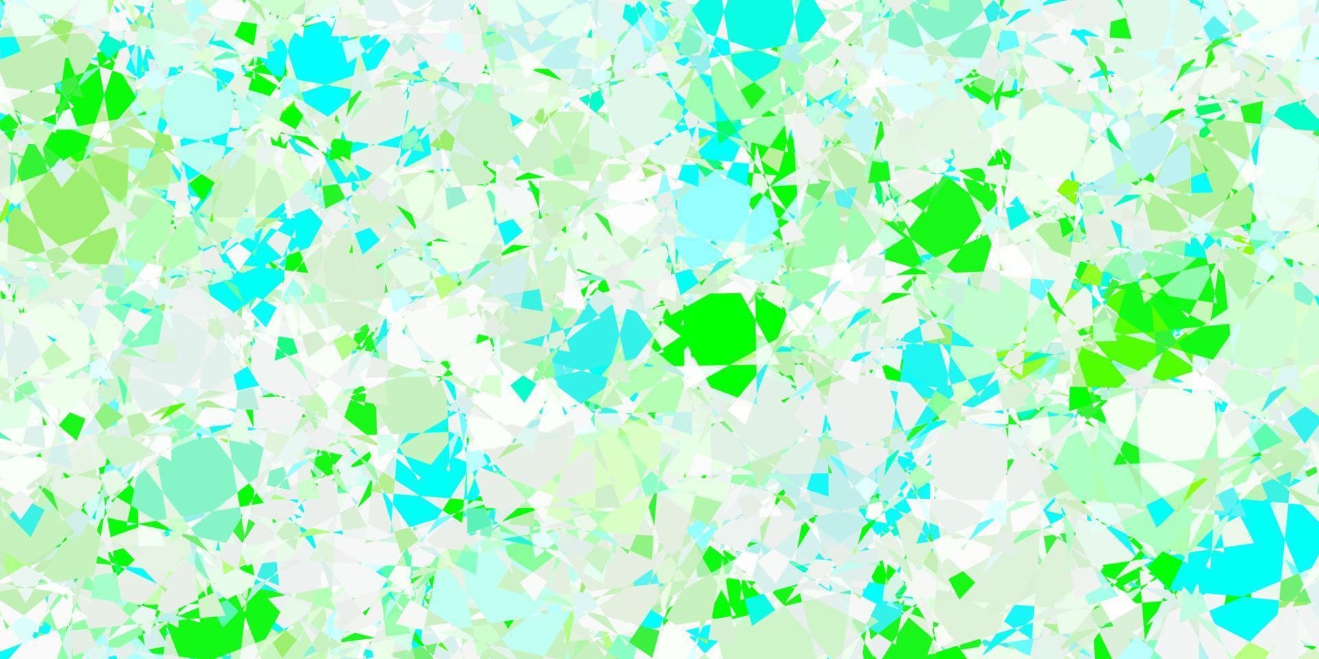 modèle vectoriel vert clair avec des formes polygonales.