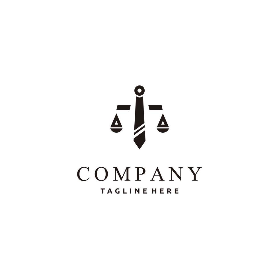 cabinet d'avocats, avocat, création de logo de cravate de combinaison de service d'avocat, vecteur complet de modèle