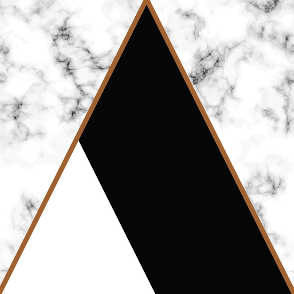 conception de texture de marbre avec des lignes géométriques dorées vecteur