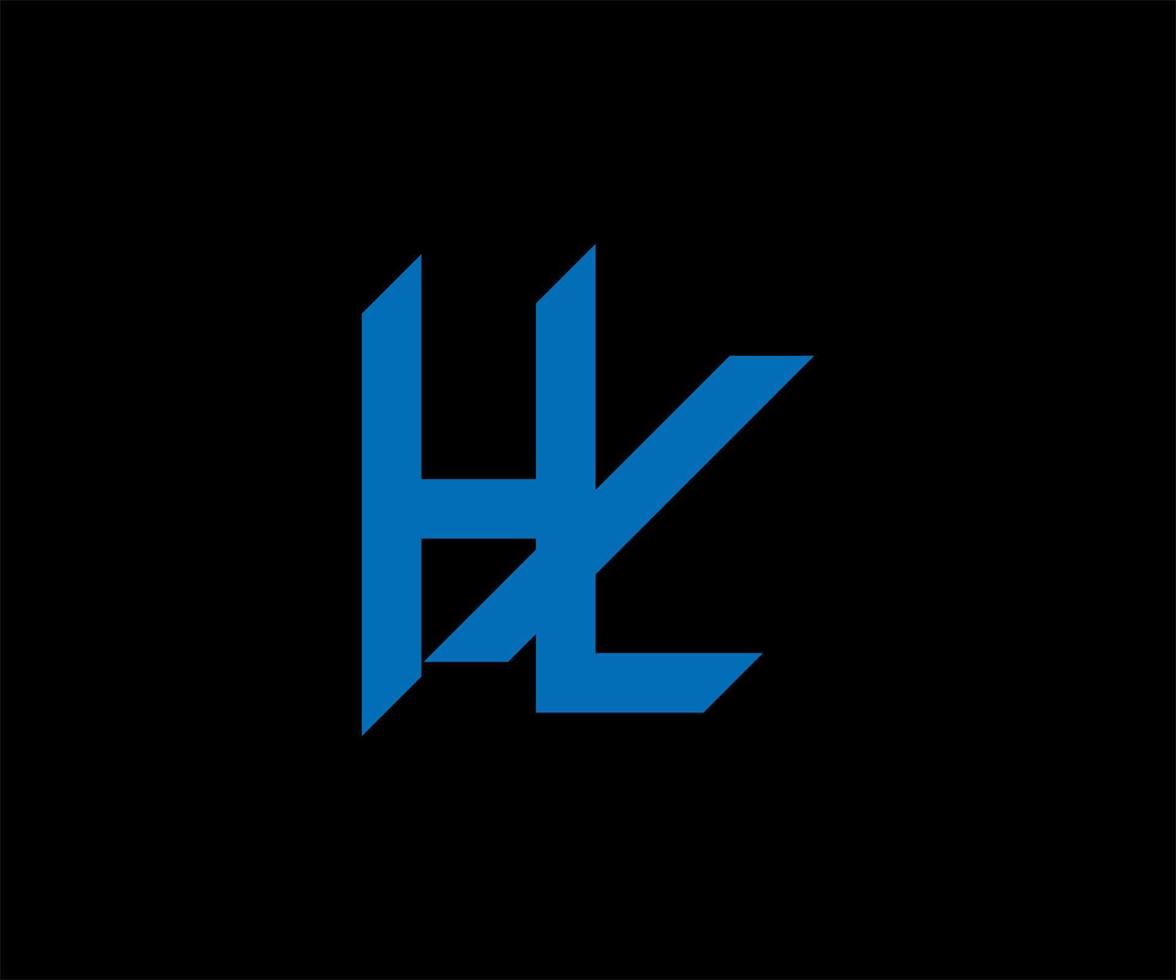 création de logo de lettre hyl. création de logo alphabet créatif moderne. hyl lettre logo modèle illustration vectorielle. vecteur