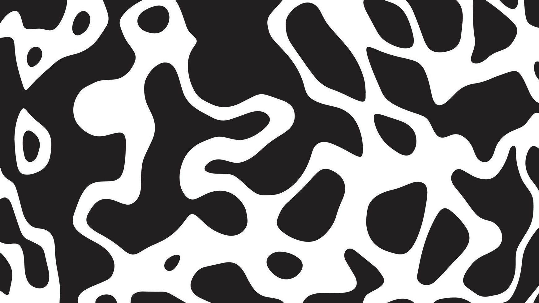 motif de vache noir et blanc texture de peau d'animal vecteur